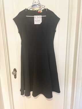 Classic Black Fit-and-Flare Dress